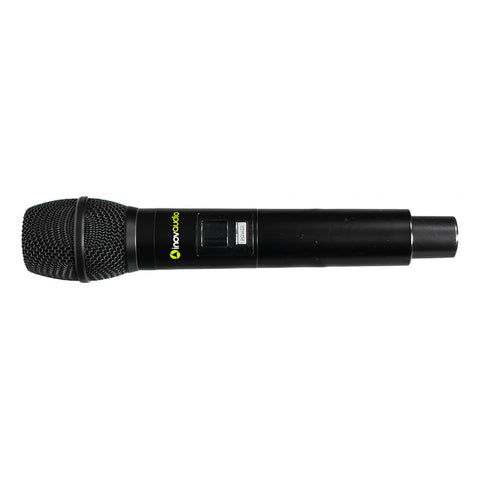 Micrófono Inalámbrico De Mano Doble Inovaudio Md-102 Negro