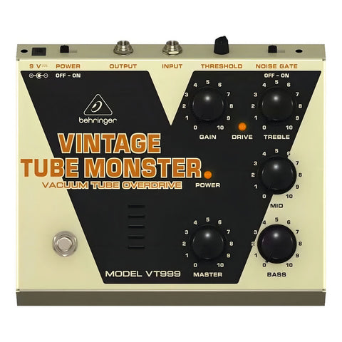 Pedal Vintage Tube Monster P/ Guitarra, Behringer Vt999 Amarillo