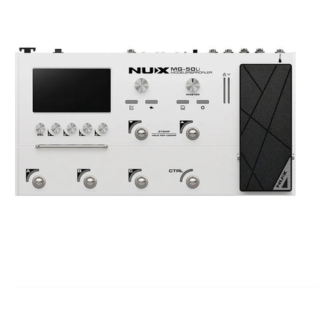 Nux Mg-50li  Procesador Multiefectos Modelado Guitarra Blan Blanco