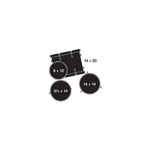 Bateria 4 Pzs Carmesi Burst Gretsch Catalina Club Ct1j404gcb Carmesi
