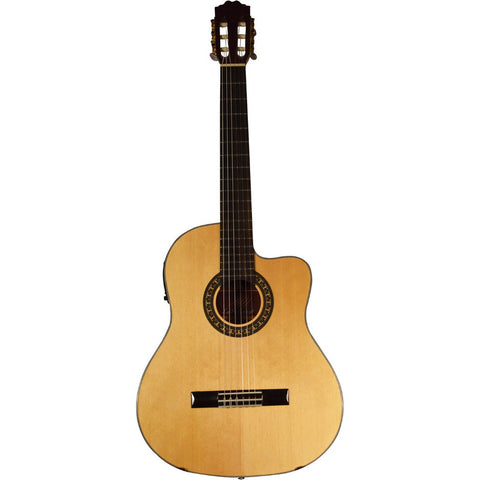 Guitarra Electro Acústica Caja Clásica La Sevillana N-6ceq Natural