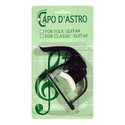 Capodastro Metálico Color Negro Reforzado New Beat Cd-110b