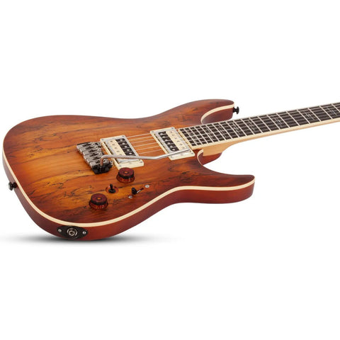 Guitarra Electrica Solida Schecter C-1 Exotic Spalted Maple Diestro Black Cherry Palo De Rosa