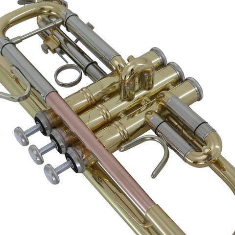 Trompeta En C Acabado De Latón Laqueado Wesner Ptr2000c-l