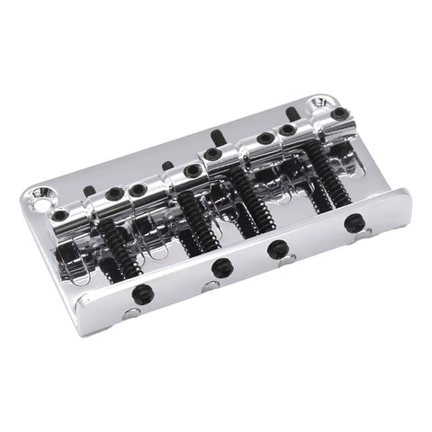 Puente Chrome Axlabs Vintage-style Bass Bridge 4 Screw Plateado