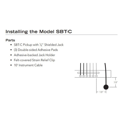Micrófono Contacto Fishman Pro-sbt-cla Guitarra Acústica Pasivo