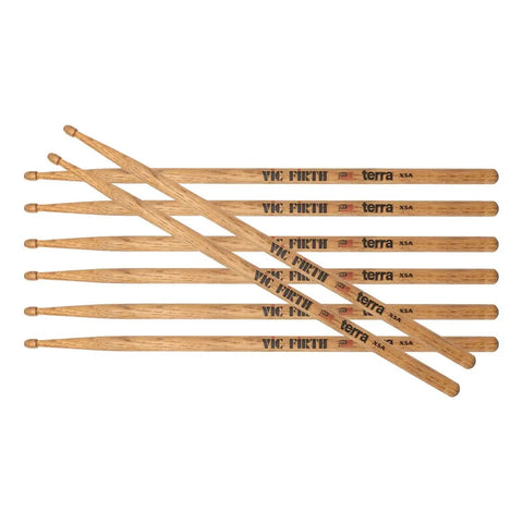 Baquetas Pack 4 Pares 16.5 Pulgadas Vic Firth X5at Terra Beige 5a
