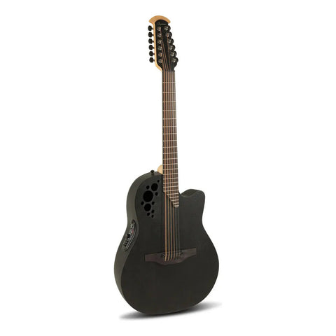 Guitarra Electroacústica Ovation 12 Cuerdas Pro Elite 2058tx-5-g Diestro Negro Pau Ferro