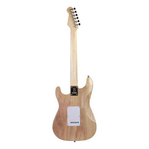 Guitarra Eléctrica Vintage Babilon Twister-lb 6 Cuerdas Natural Diestro Madera Técnica