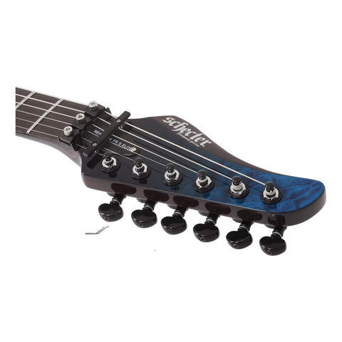 Guitarra Schecter Reaper-6 Fr S Elite Deep Ocean Blue Diestro Azul Ébano
