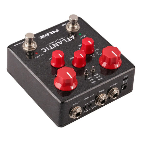 Pedal De Delay P/guitarra Nux Ndr-5 Atlantic Delay & Reverb Negro