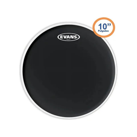Parche Hidráulico Para Tom Golpe 10 Pulgadas Evans Drumheads Tt10hbg Negro