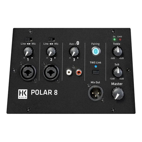 Hk Polar 8 Columna De Audio Subwoofer 8 Pulgadas 118db 300w Negro