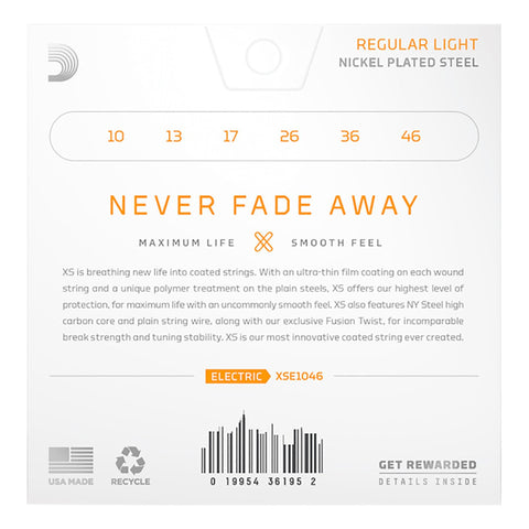 Encordadura Para Guitarra Eléctrica 10-46 Daddario Xse1046