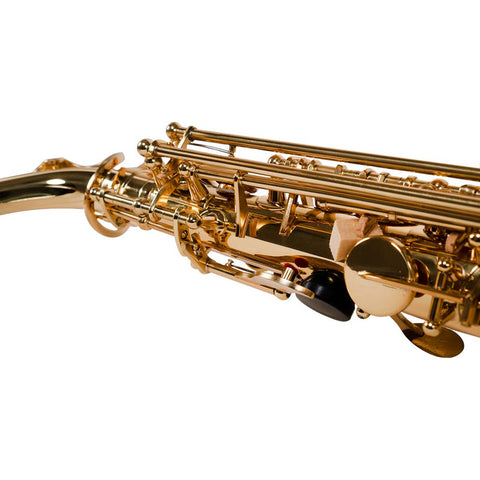 Saxofón Alto Eb Benjamin Adams Latón As100 Con Estuche Dorado