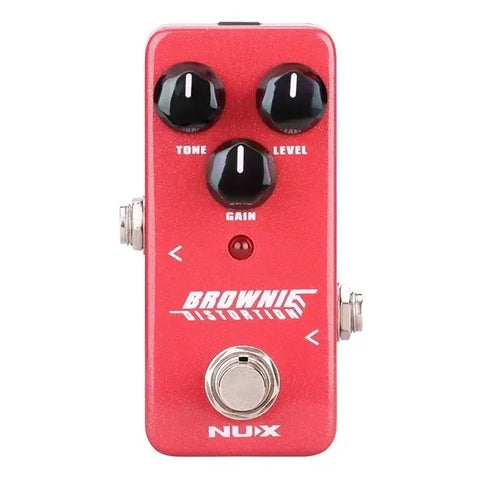 Nux Nds-2 Brownie Pedal Distorsión Británica Guitarra Eléctrica Rojo