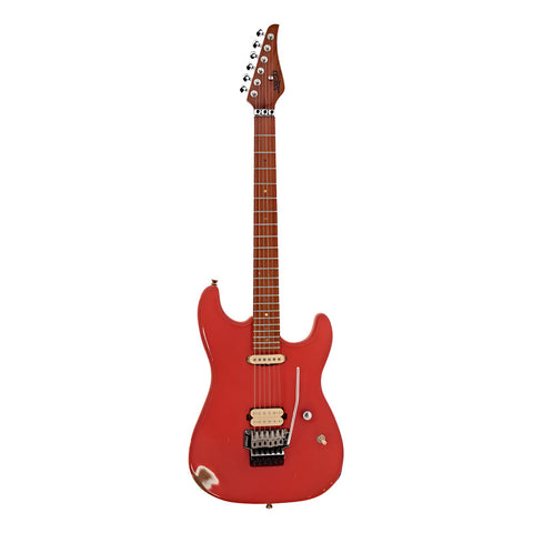 Guitarra Eléctrica 6 Cuerdas Red Jet Guitars Js850 Diestro Rojo Maple