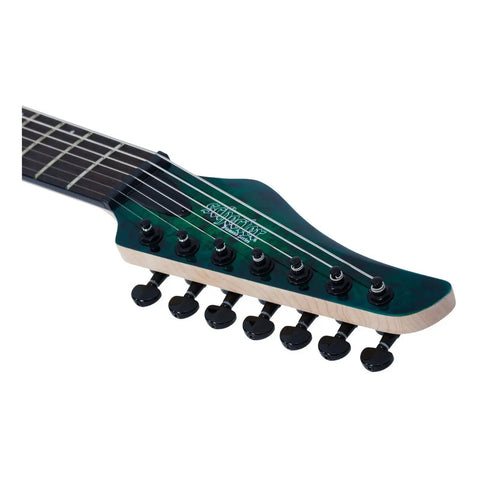 Guitarra Eléctrica 7 Cuerdas Aqua Burst Schecter C-7 Pro Aqb Diestro Aqua Burst Wengué