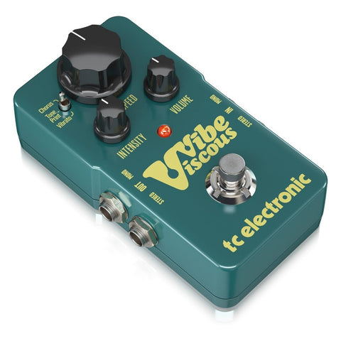 Pedal Tc Electronic Viscous Vibe Chorus Guitarra Eléctrica Digital Verde Verde Musgo