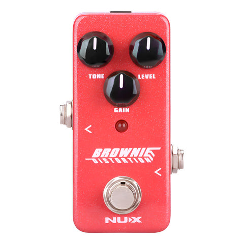 Pedal De Distorsión Nux Nds-2 Brownie Distortion Rojo