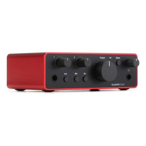Interfaz De Audio 2x2 Scarlett Solo 4g Focusrite Color Rojo