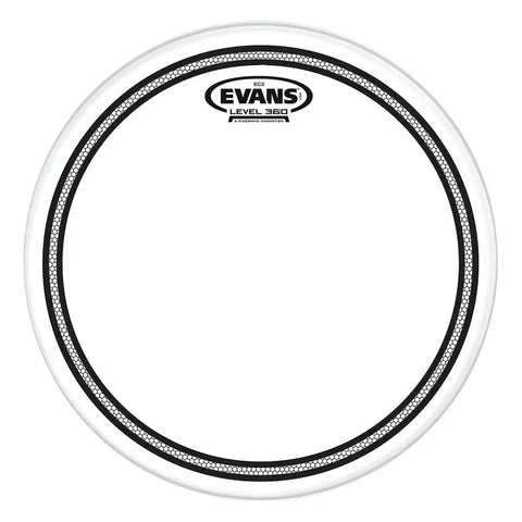Evans Tt06ec2s Parche 6 Pulgadas Clear Para Tom De Batería Blanco