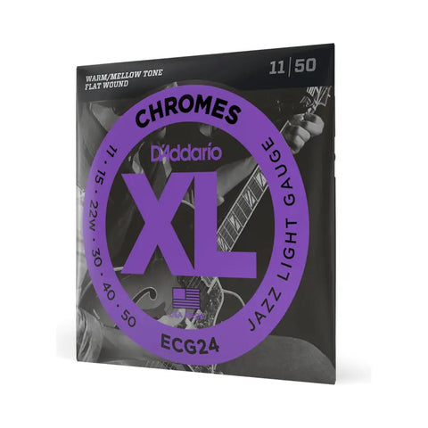 Cuerda Guit Electrica D'addario 11-50 Entorchad Plano Ecg-24