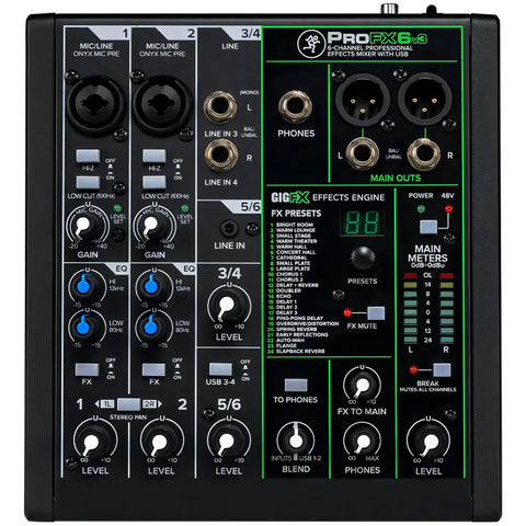 Consola Mackie Profx6v3 De Mezcla