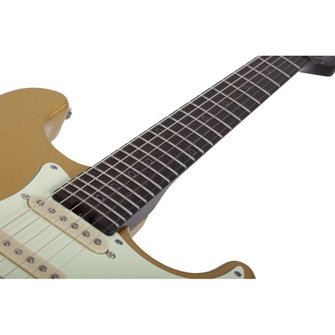Guitarra Schecter Nick Johnston Trad 10 Anniversary Saffron Diestro Dorado Ébano