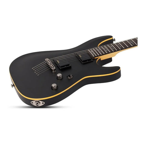 Guitarra Eléctrica Schecter Demon Series Color Aged Black Satin Diestro Wengué