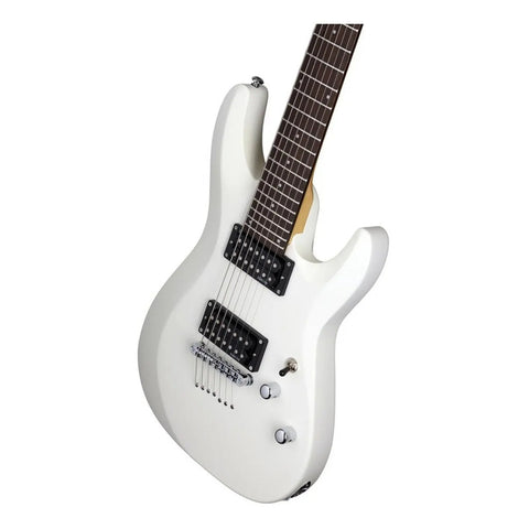 Guitarra Electrica Blanca 7 Cuerdas, Schecter C-7 Deluxe Diestro Blanco Satinado