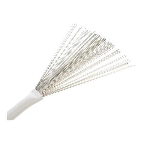 Par Escobillas Cepillo De Alambre Jazz Brush Vic Firth Wb Blanco