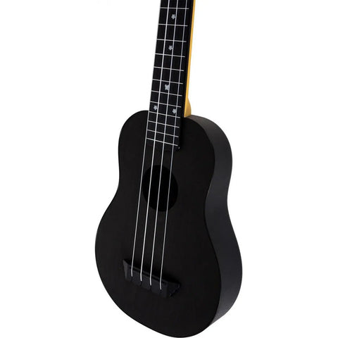 Ukulele Soprano Flight Tus35 Pack Con Funda Y Afinador Msi Negro