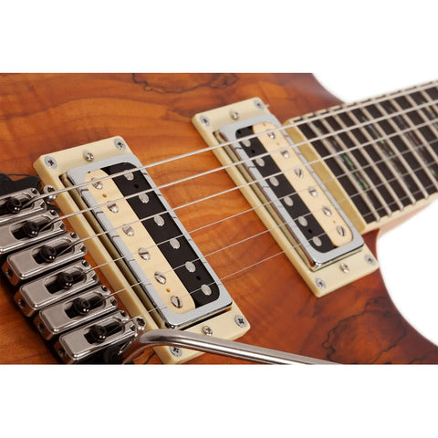 Guitarra Electrica Solida Schecter C-1 Exotic Spalted Maple Diestro Black Cherry Palo De Rosa