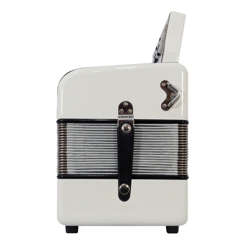 Acordeón Blanco De 31 Botones Tono De Fa Moretti Milan Fbbeb