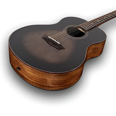 Guitarra Acústica Washburn Bella Tono Novo S9 Para Diestros Gloss Charcoal Burst Satin