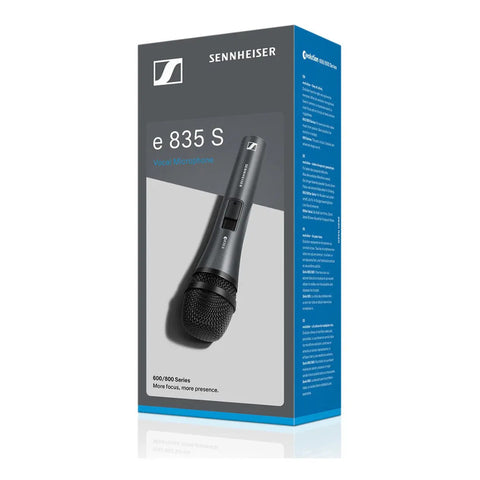 Microfono Vocal Dinámico Cardioide Sennheiser E835-s Gris