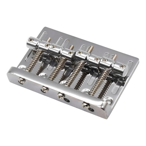 Puente Chrome Axlabs Vintage-style Bass Bridge 5 Screw Plateado