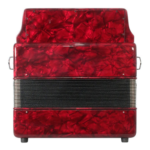 Acordeón Rojo De 31 Botones Tono De Fa Moretti Turin Fbbeb