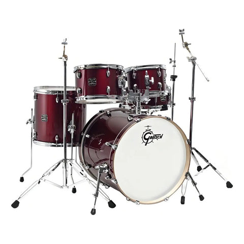 Batería Acústica 5 Gretsch Energy 20 Madera Poplar Roja Rojo