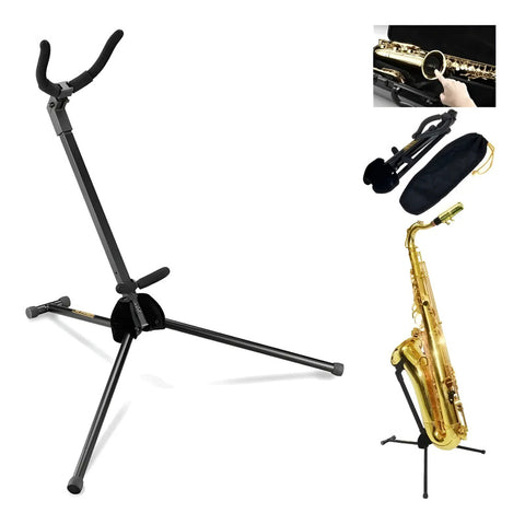 Soporte Para Saxo Tenor Hercules Travlite Ds432b Plegable