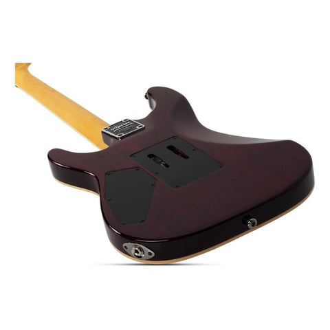 Guitarra Eléctrica Cereza Negro, Schecter Omen Extreme-6 Fr Diestro Black Cherry Palo De Rosa