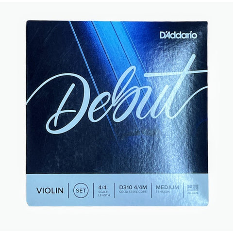 Encordadura Daddario D310 4/4m Para Violín Serie Debut