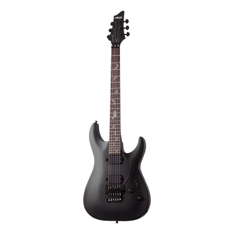 Guitarra Eléctrica Schecter Damien-6 Fr Negro Satinado Diestro Satin Black Rosewood