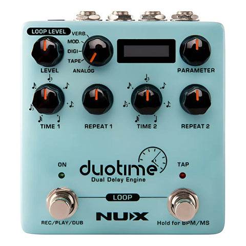 Pedal De Delay Duotime Nux Ndd-6 Duo Time Turquesa