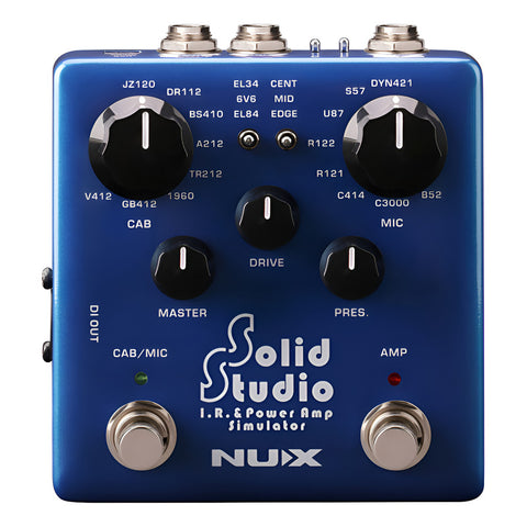 Pedal Simulador E Ir Nux Nss-5 Solid Studio Simulator Azul