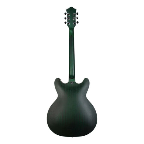 Guitarra Mars Electrica Mod. Hollowbody 335 Satin Green Diestro Green