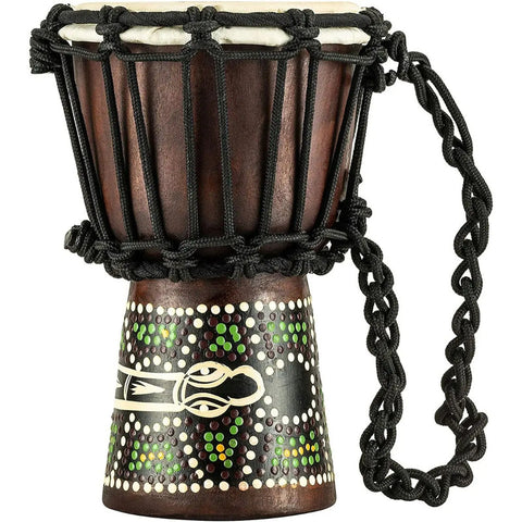 Djembe De Caoba 4.5x8 PuLG Serie Python Headliner Hdj6-xxs Marrón