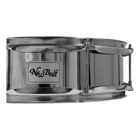 New Beat Nbs1404 Tarola Acero 14 X 4 Pulgadas Para Batería Casco Plateado