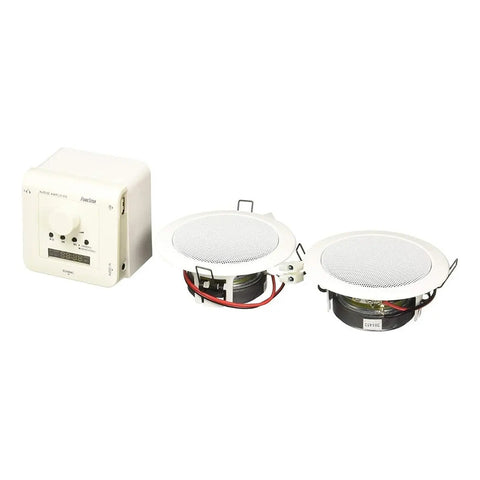 Kit De Sonido Fonestar Ks-03 Blanco Con Mp3 Amplificador Y Altavoces